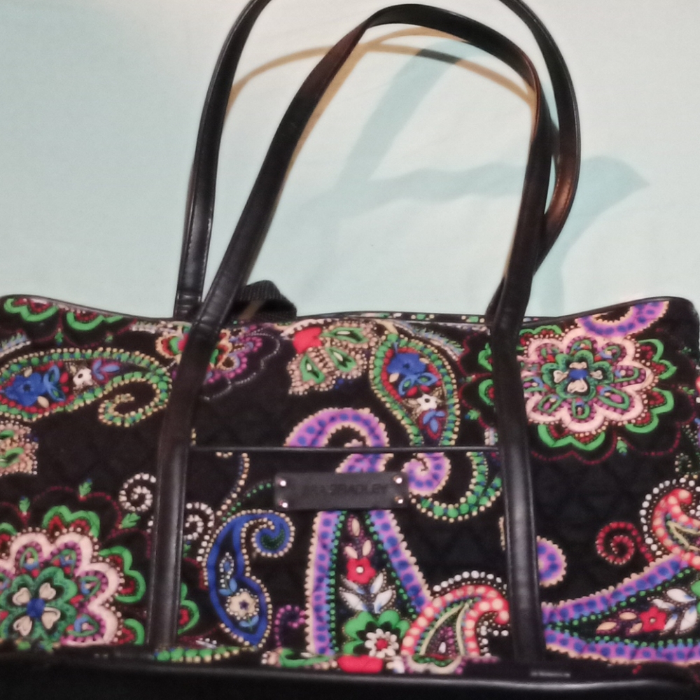 New Large Vera Bradley Tote Paisley Print
